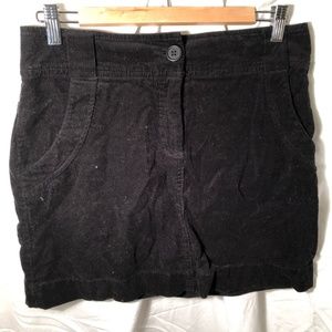 H&M black corduroy skirt